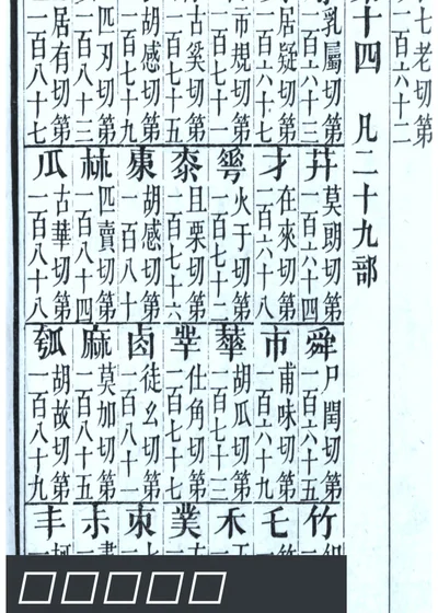说文篆韵谱 第 1 页
