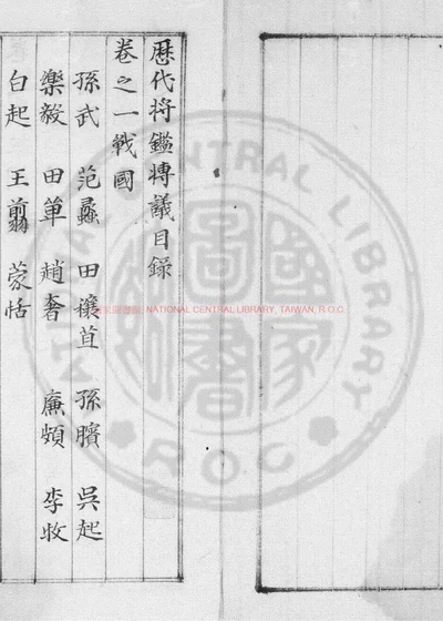 历代将鉴博议 第 1 页