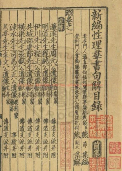 新编音点性理羣书句解 第 1 页