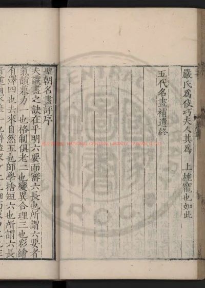 圣朝名画评 第 1 页