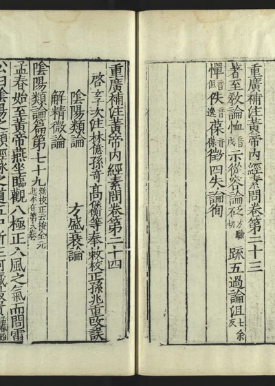 重广补注黄帝内经素问 第二十五册 第 1 页