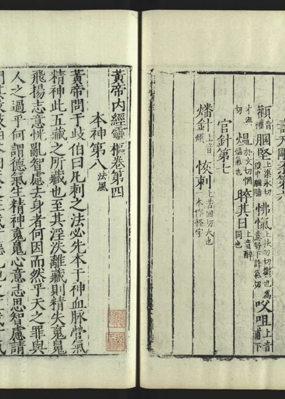 黄帝内经灵枢 卷四 封面