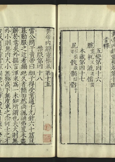 新刊黄帝内经灵枢卷十五 第 1 页