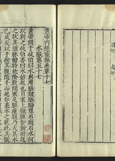 新刊黄帝内经灵枢卷十七 封面