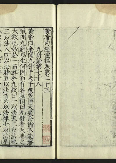黄帝内经灵枢 卷二十三 封面