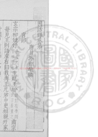 因话录 第 1 页