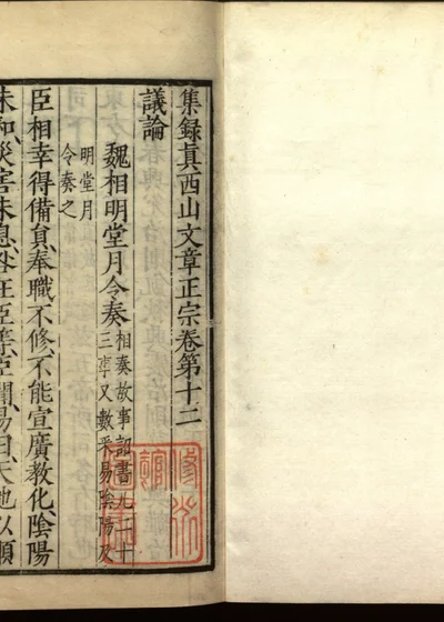 集录真西山文章正宗三十卷 第十二卷 第 1 页