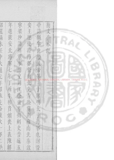 梁简文帝集 第 1 页