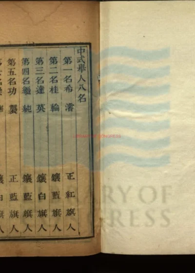 丁卯科乡试齿录 第 1 页