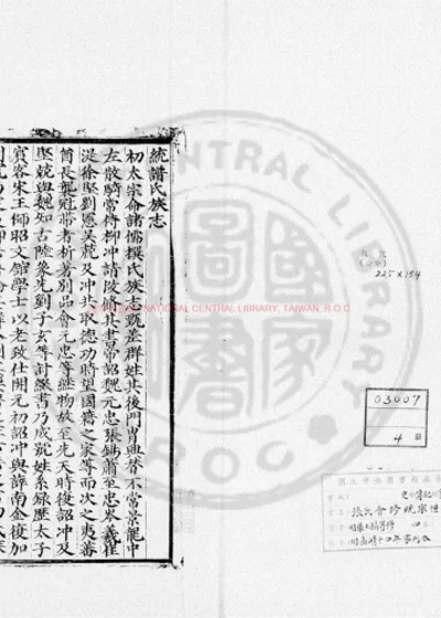 张氏会修统宗世谱 第 1 页