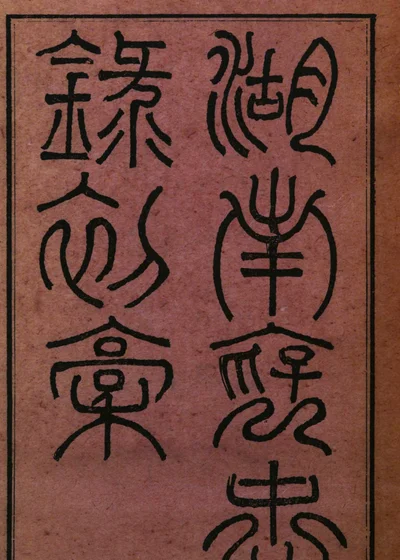 湖南褒忠录初稾 封面