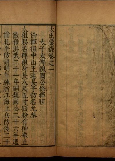 表忠彙录卷之一 封面