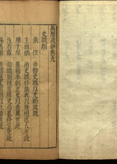 万历疏钞 卷九 封面