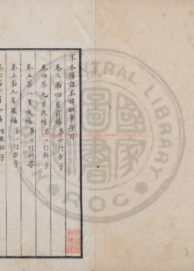 国语 附古文音释一卷 封面