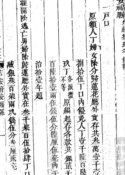 江西赋役经制全书 第二册 封面