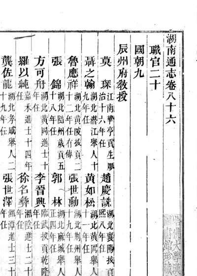 湖南通志二百一十九卷 第八十六卷、第一百零九卷 封面