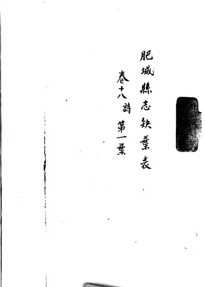 肥城县新志 封面