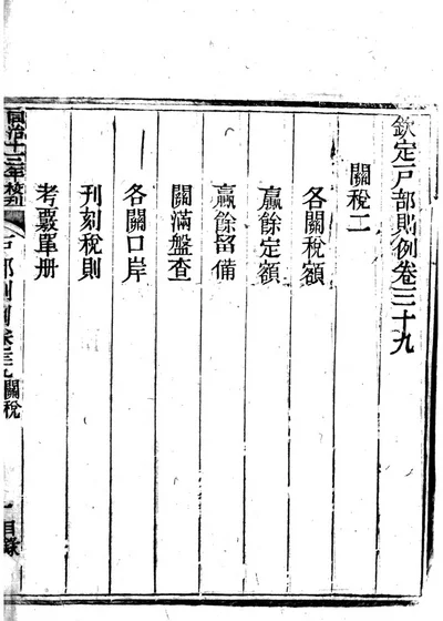 钦定户部则例 第二册 封面