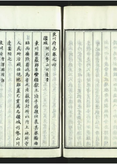 东川府志二十卷 第五册 封面
