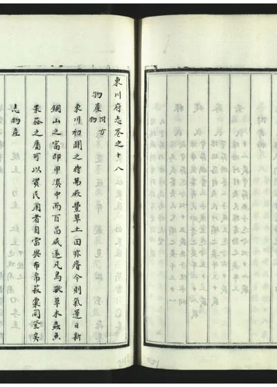 东川府志二十卷 第十九册 封面