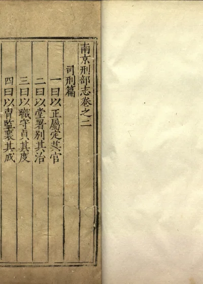 南京刑部志四卷 卷首一卷 03-1 封面