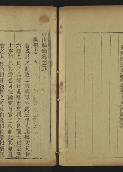 屏山县志 第六册 第 1 页