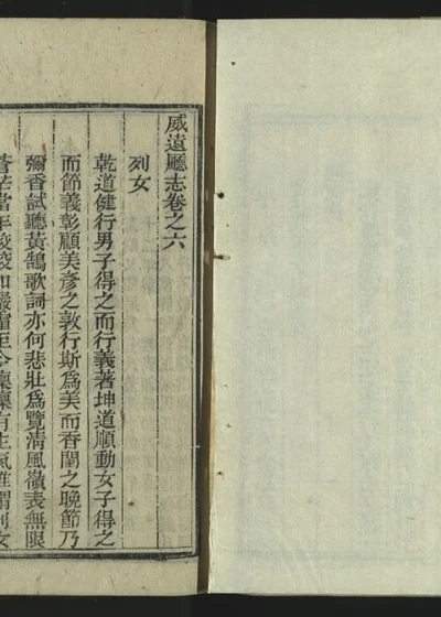 威远厅志八卷 第七册 封面