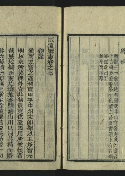 威远厅志八卷 08 封面