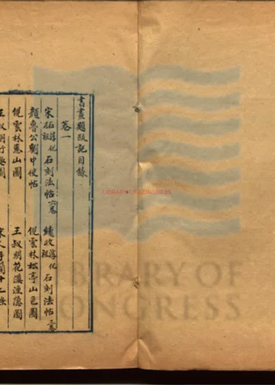 书画题跋记十二卷 续记十二卷 第 1 页