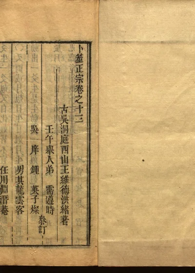 卜筮正宗 卷之十三 封面