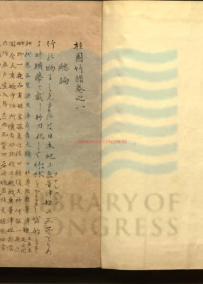 桂园竹谱五卷 封面