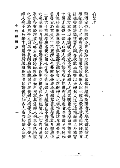 女科经纶 卷一 第 1 页