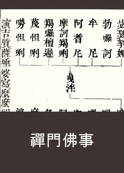 禅门佛事 第一册 封面