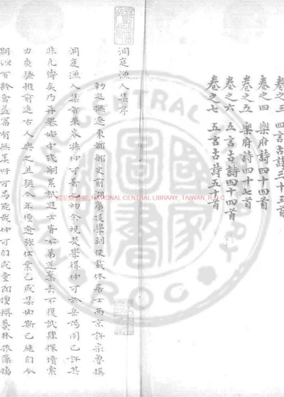 洞庭集 第 1 页
