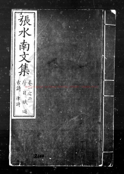 张水南文集 第 1 页