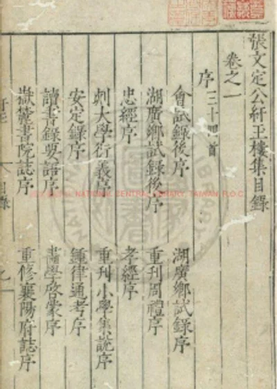 张文定公纡玉楼集 第 1 页
