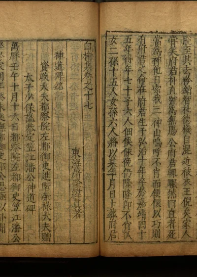 白榆集诗八卷文二十卷 第二十七册 封面