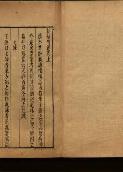 楚辞二十卷 第二十一册 封面