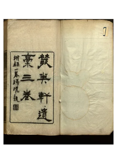 丛笔轩遗藳 封面