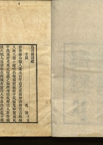 盗诗图诗录不分卷 封面