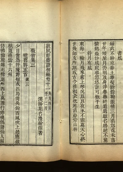 敦夙好斋诗全集 第十二册 诗初编卷十一 封面