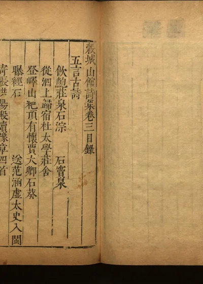 谷城山馆集二十卷 第四册 封面
