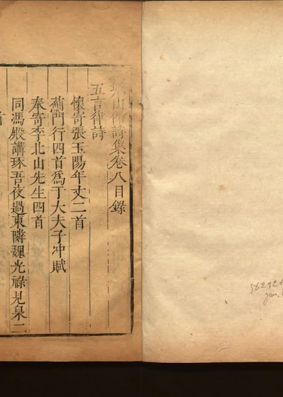 谷城山馆集二十卷 第九册 封面