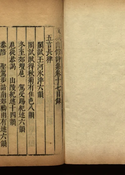 谷城山馆集二十卷 第十八册 封面