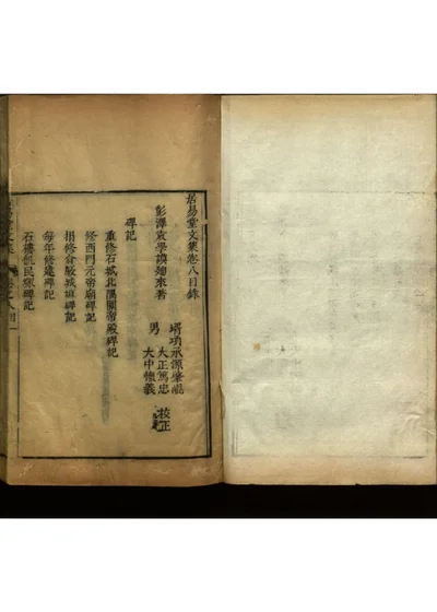 居易堂文集八卷 第九册 封面