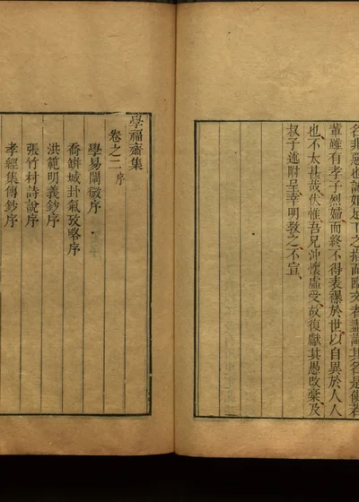 学福斋诗文集 第三册 学福斋集卷二 封面