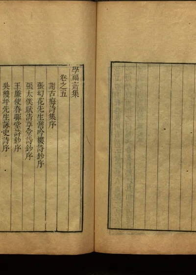 学福斋诗文集 第六册 封面