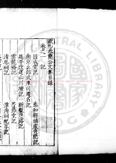 欧阳恭简公文集 第 1 页