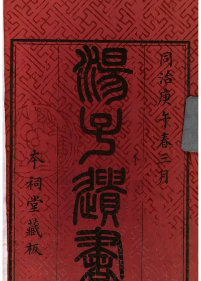汤子遗书 封面