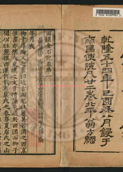 两汉金石记二十二卷 第 1 页
